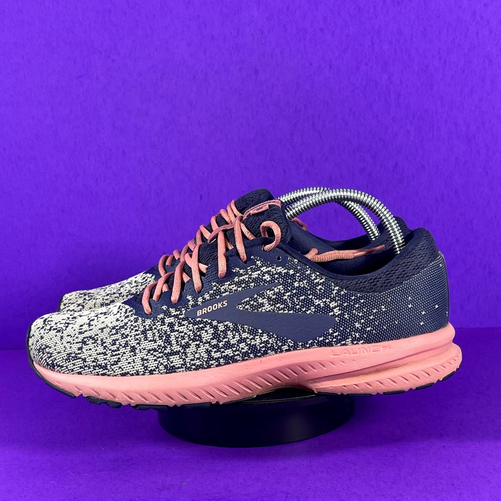 Brooks Women's Blue & Pink Launch 6 Running Sneakers Shoe Size 9.5 - Picture 3 of 10